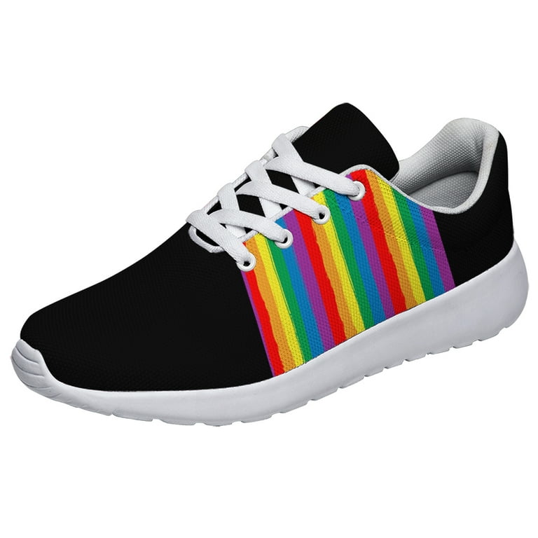 Unisex Fashion Rainbow Shoes, LGBT Sneakers for Men Women