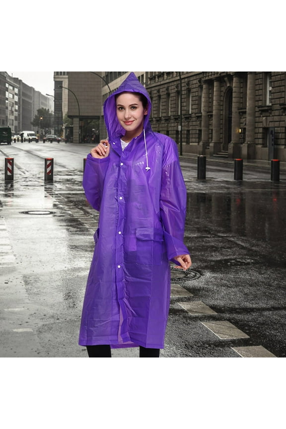 Unisex Fashion Reusable Button Rain Jacket Coat Hooded Raincoat With Pockets For Adults Teens Bulk Umbrellas Reversible Umbrella Clear Umbrella Commercial Beach Umbrella Umbrella Academy Season 1