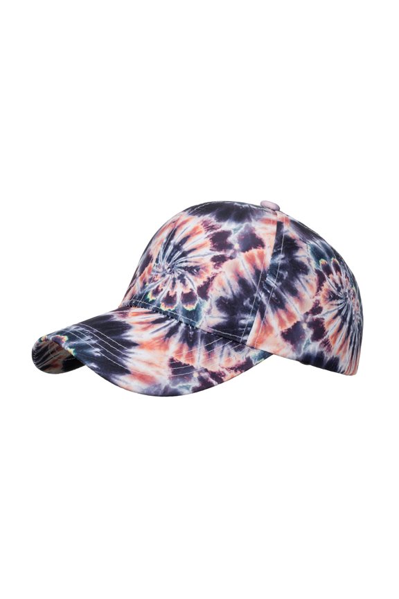 Unisex Fashion Sport Gradient Prints Breathable Beach Baseball Cap Hop Hat Sun Hat Adjustable Baseball Cap Women Black One Size