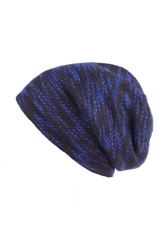Unisex Fashion Winter Warm Knitted Slouch Beanie Hat Plus Velvet Windproof Cap