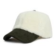 thumbnail image 1 of Unisex Faux Lamb Wool Baseball Cap, Thermal Winter Hat with Adjustable Fit for Outdoor Sports, Camping and Cold Weather Activities, Warm Fleece Lined Beanie for Men and Women, 1 of 4