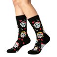 thumbnail image 1 of Unisex Festive Crew Socks Graphic Relaxed Stretch Fit Sock Fun Holiday Fall Crew Socks, 1 of 5