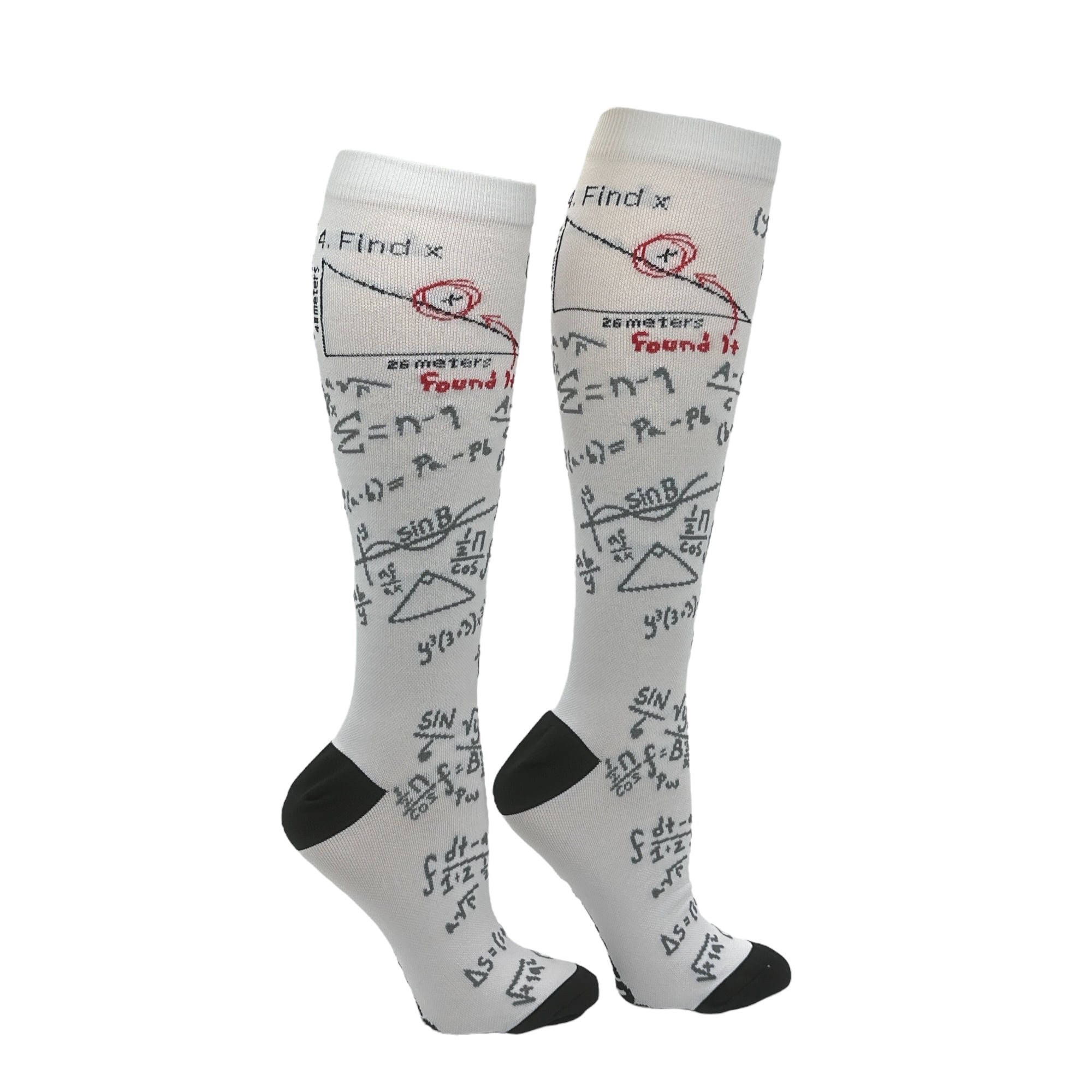 Unisex Find X Funny Math Novelty Compression Socks for Women and Men ...