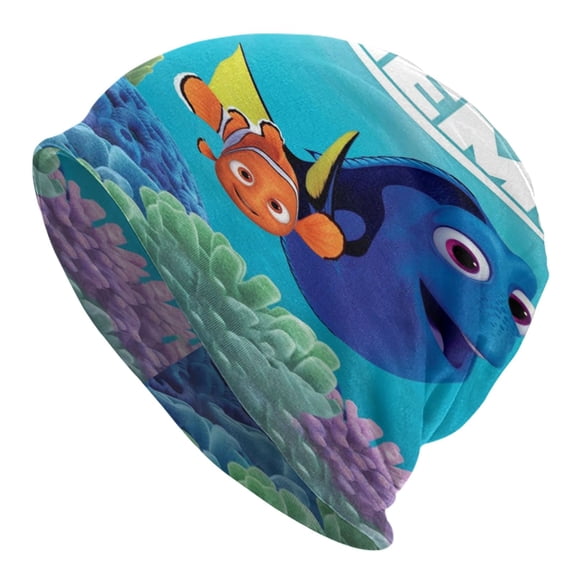 Unisex Finding Ne-m Knitted Hat Warm Slouchy Knit Hat Headwear Skull Hat for Men Women