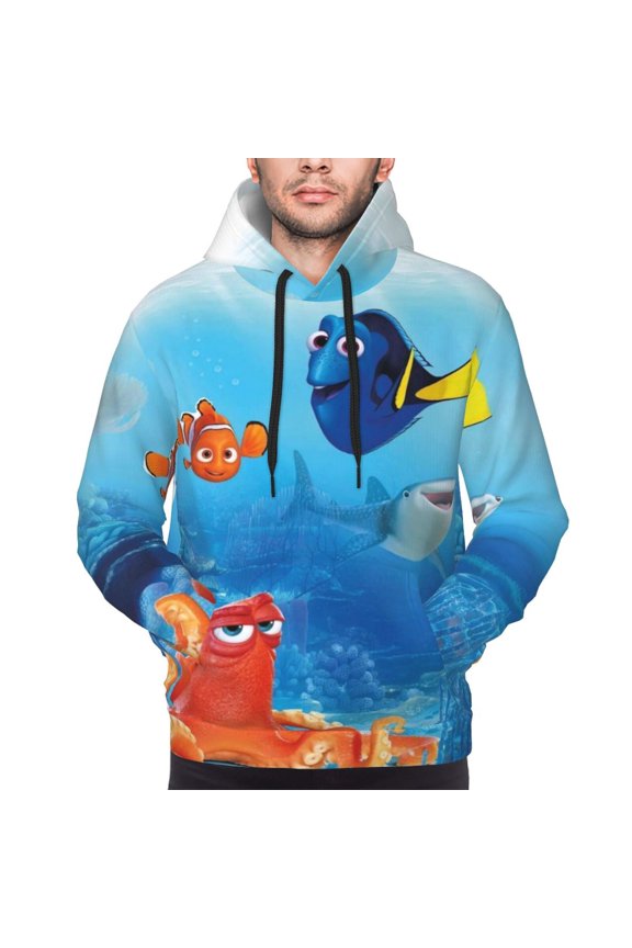 Unisex Finding Ne-m Pullover Hoodies 3D Print Novelty Sweatshirts Hoodie with Pocket for Men Women