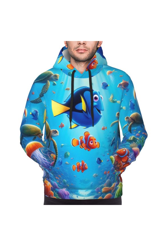 Unisex Finding Ne-m Pullover Hoodies 3D Print Novelty Sweatshirts Hoodie with Pocket for Men Women