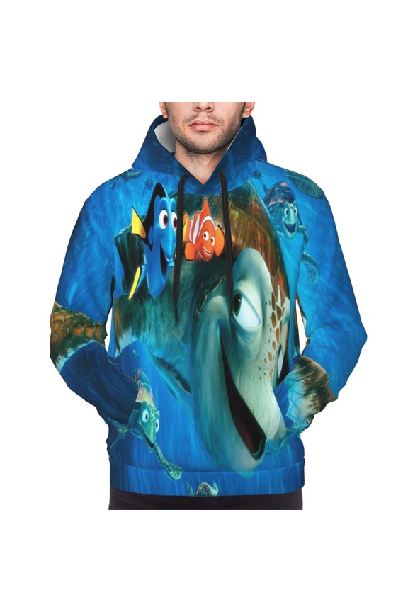 Unisex Finding Ne-m Pullover Hoodies 3D Print Novelty Sweatshirts Hoodie with Pocket for Men Women