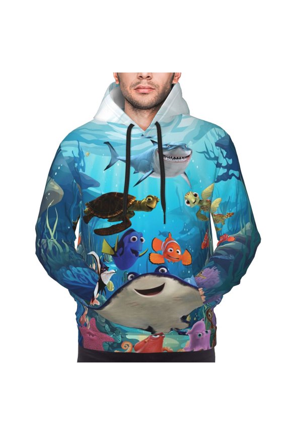 Unisex Finding Ne-m Pullover Hoodies 3D Print Novelty Sweatshirts Hoodie with Pocket for Men Women