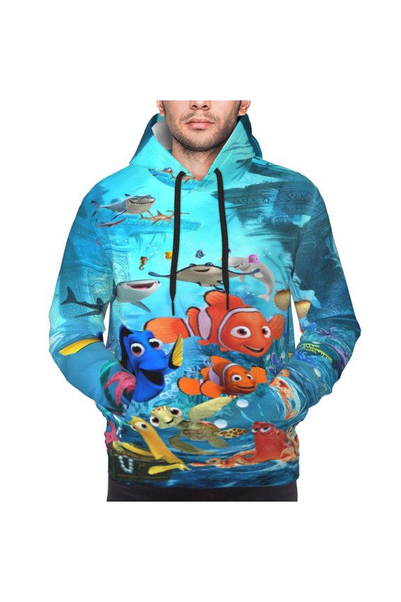 Unisex Finding Ne-m Pullover Hoodies 3D Print Novelty Sweatshirts Hoodie with Pocket for Men Women