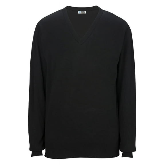 Unisex Fine Gauge V-Neck Long Sleeve Sweater 4090