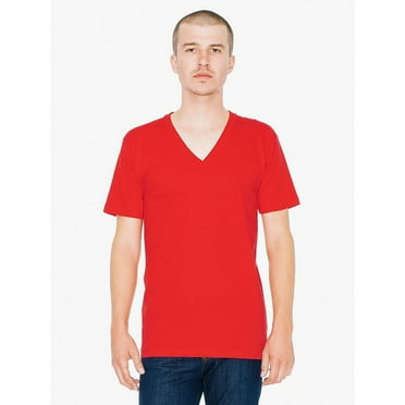 American Apparel Women's Fine Jersey Short Sleeve V-Neck T-Shirt