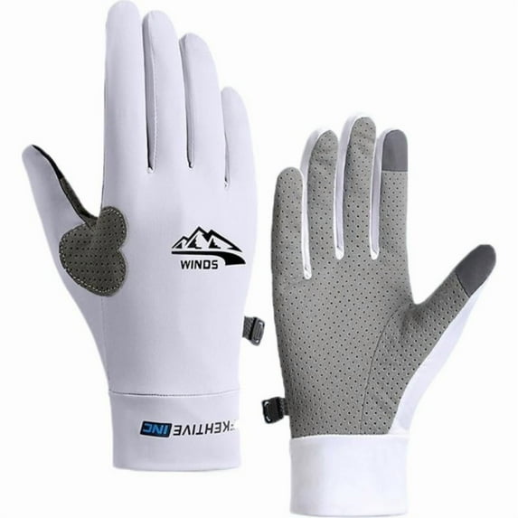 Unisex Finger Fishing Gloves Breathable UV Sun Protection Gloves Grip Outdoor