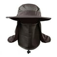 thumbnail image 1 of Unisex Fishing Cap Windproof Detachable Ear Neck Cover Sun Visor Hats, 1 of 1