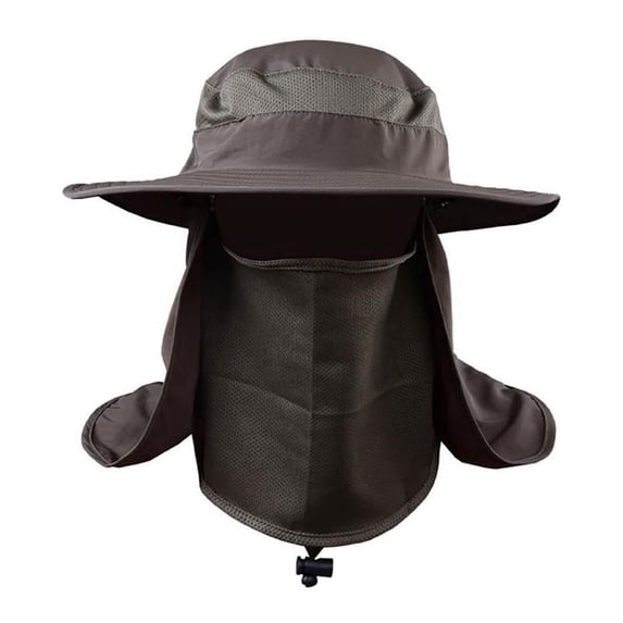 Unisex Fishing Cap Windproof Detachable Ear Neck Cover Sun Visor Hats