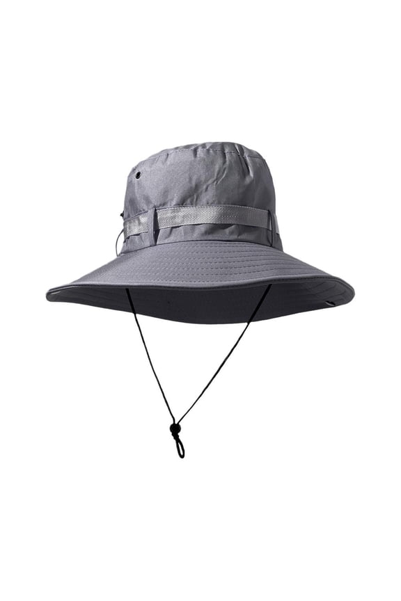 Unisex Fishing Sun Hat Outdoor Boonie Hat Wide Brim Bucket Hat Hunting Climbin• M3Q4