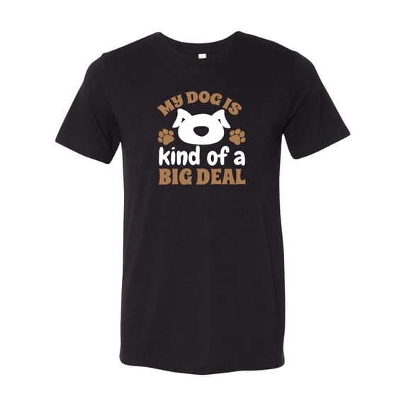 Unisex Fit My Dog is Kind of An Important Person Short Sleeve T-Shirt-Black Triblend-Small
