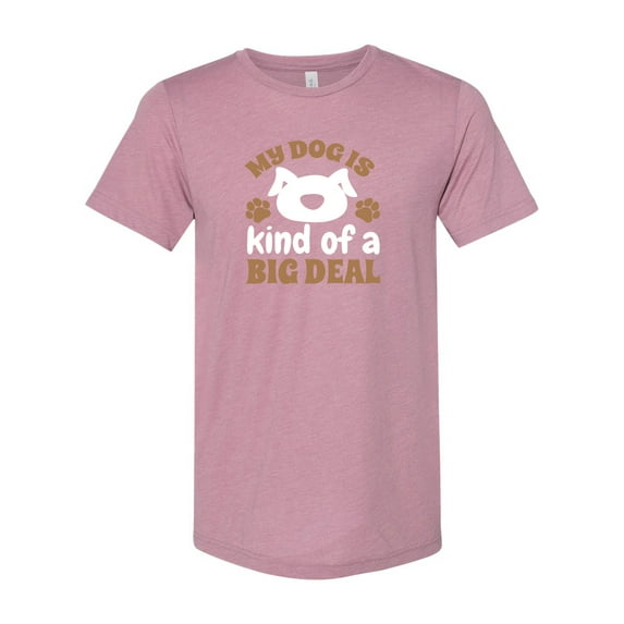 Unisex Fit My Dog is Kind of An Important Person Short Sleeve T-Shirt-Orchid Triblend-Large