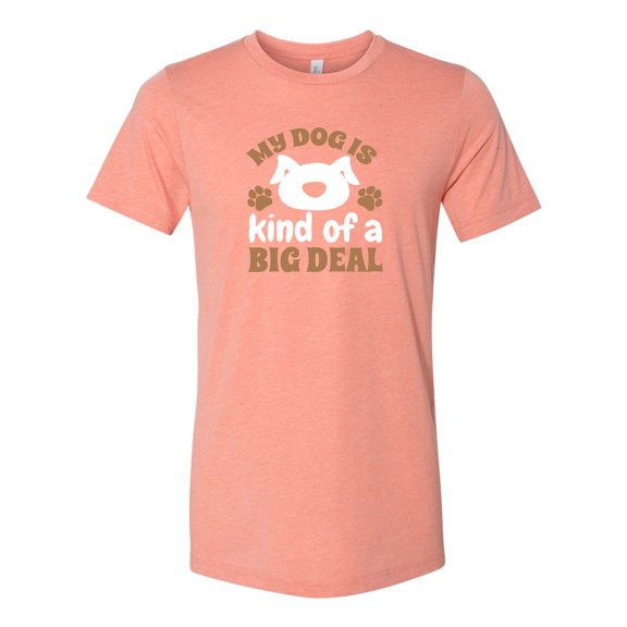 Unisex Fit My Dog is Kind of An Important Person Short Sleeve T-Shirt-Sunset Triblend-XXL