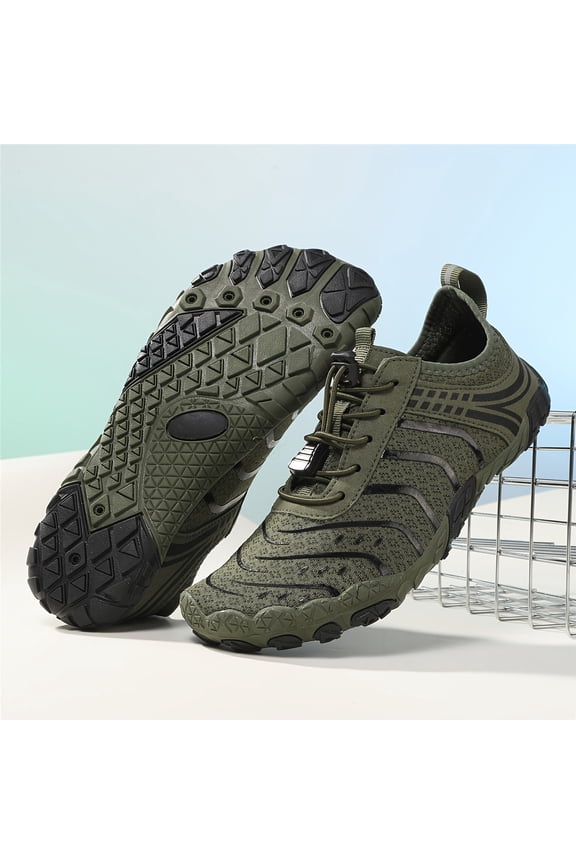 Unisex Five Finger Barefoot Hiking Shoes Non-Slip Lightweight Training Sneakers for Weightlifting Gym Deep Squats Trail Running Water Crossing and Outdoor Fitness