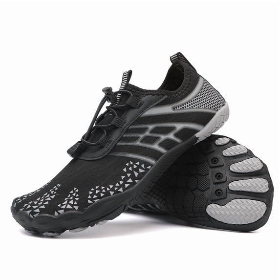 Unisex Five Toe Barefoot Water Shoes, Quick Dry Anti-slip Aqua Socks, Lightweight Breathable Minimalist Swim Beach River Walking Sneakers for Surf Diving Kayaking Pool Hiking
