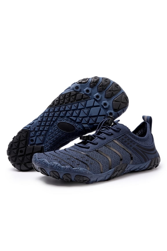 Unisex Five-Toe Barefoot Water Shoes Quick-Dry Lightweight Non-Slip Footwear for Swimming Snorkeling Beach Hiking River Crossing Outdoor Sports