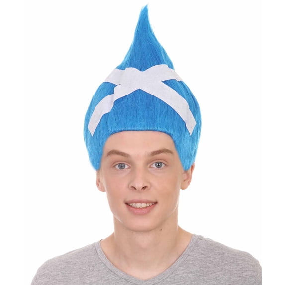 Unisex Flag Troll Wigs Collections | 16 Countries Wig | Sports Wigs | Premium Breathable Capless Cap