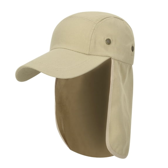 Unisex Flap Neck‑Cover Sun Hat Detachable Neck Shield Baseball Cap UV Protection Outdoor Fishing Hiking Camping Travel Summer Head‑Accessory