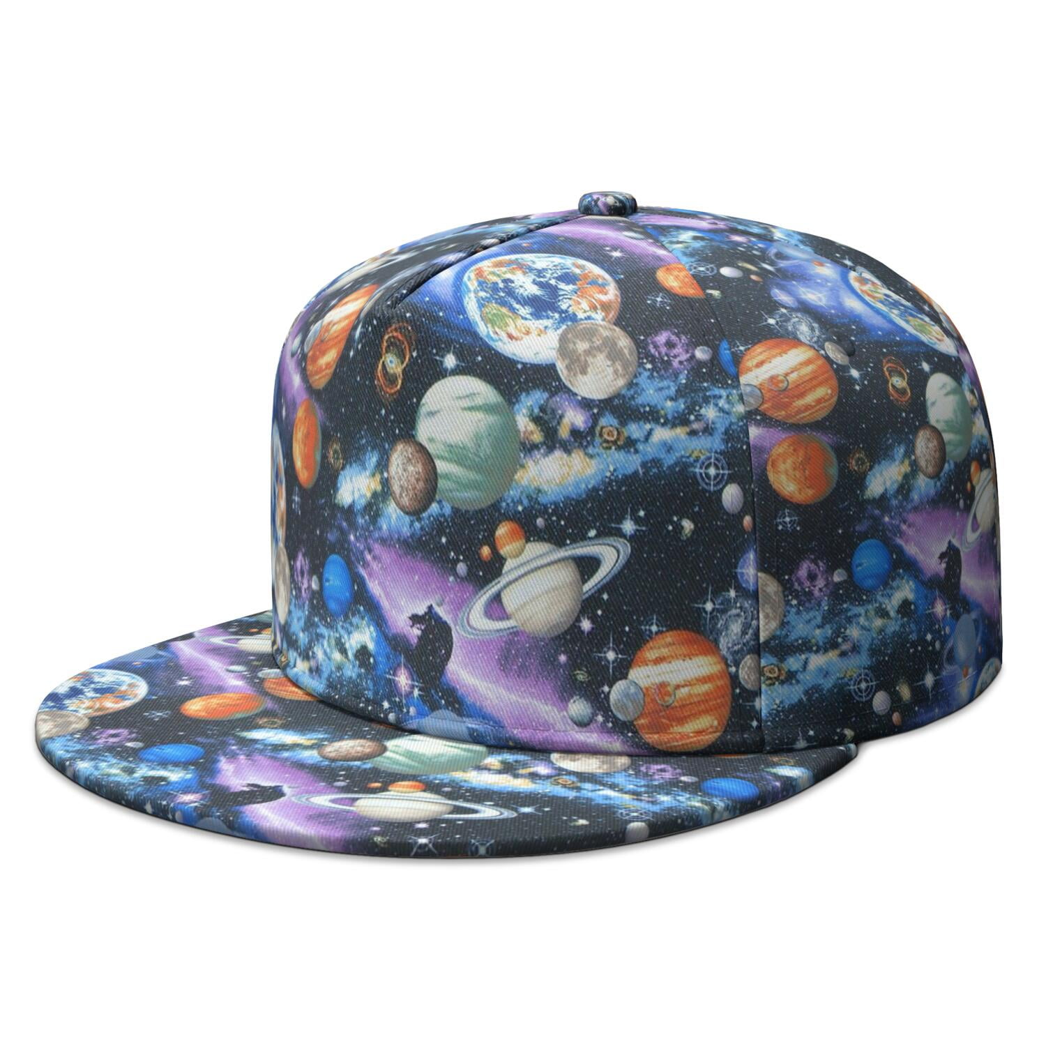 Star Sign Cap Unisex Flat Bill Cap - Outer Space Cute Celestial Star Constellation ...