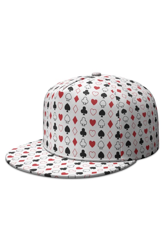 Unisex Flat Brim Snapback Hat - Adjustable Baseball Cap for Men & Women with Sporty Print, Streetwear Style