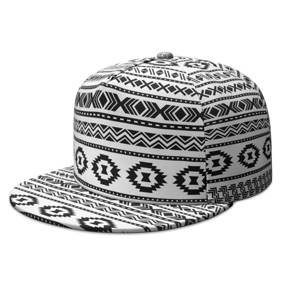 Unisex Flat Brim Snapback Hat - Adjustable Streetwear Cap with Full Panel for Custom Prints, Urban Style Hip Hop Baseball Cap for Men & Women