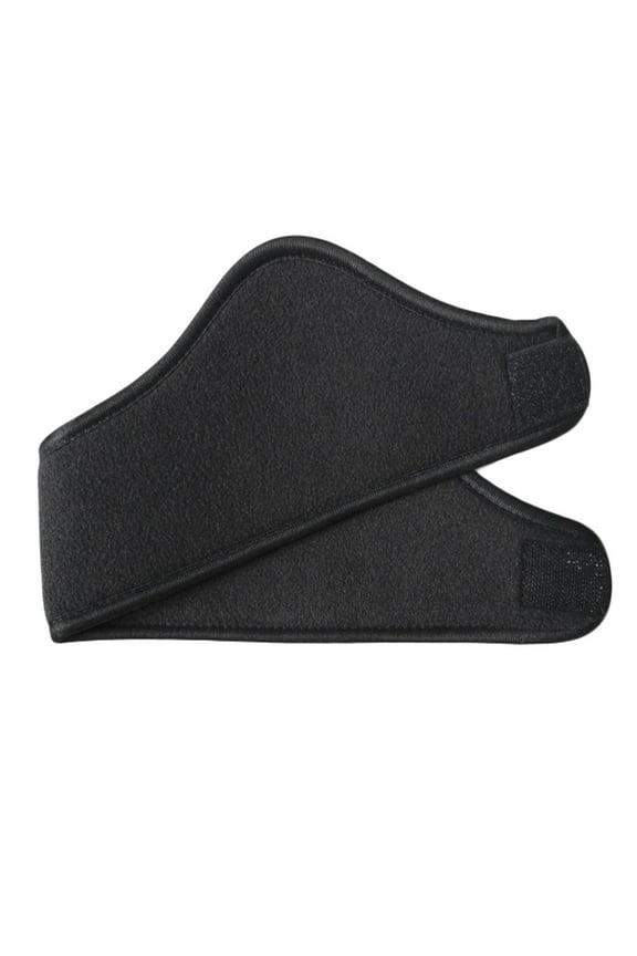 Unisex Fleece Ear Warmer Headband, Adjustable Winter Headband for Men and Women, Thermal Ear Muffler for Skiing, Running, Hiking, and Cold Weather Outdoor Sports-Black