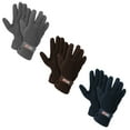 thumbnail image 1 of Unisex Fleece Lined Adjustable Warm Winter Gloves (3 Pairs Assorted), 1 of 7