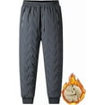 thumbnail image 1 of Unisex Fleece-Lined Waterproof Pants - Active Warm Winter Joggers with Waterproof Zipper Pockets for Outdoor Activities, 1 of 6