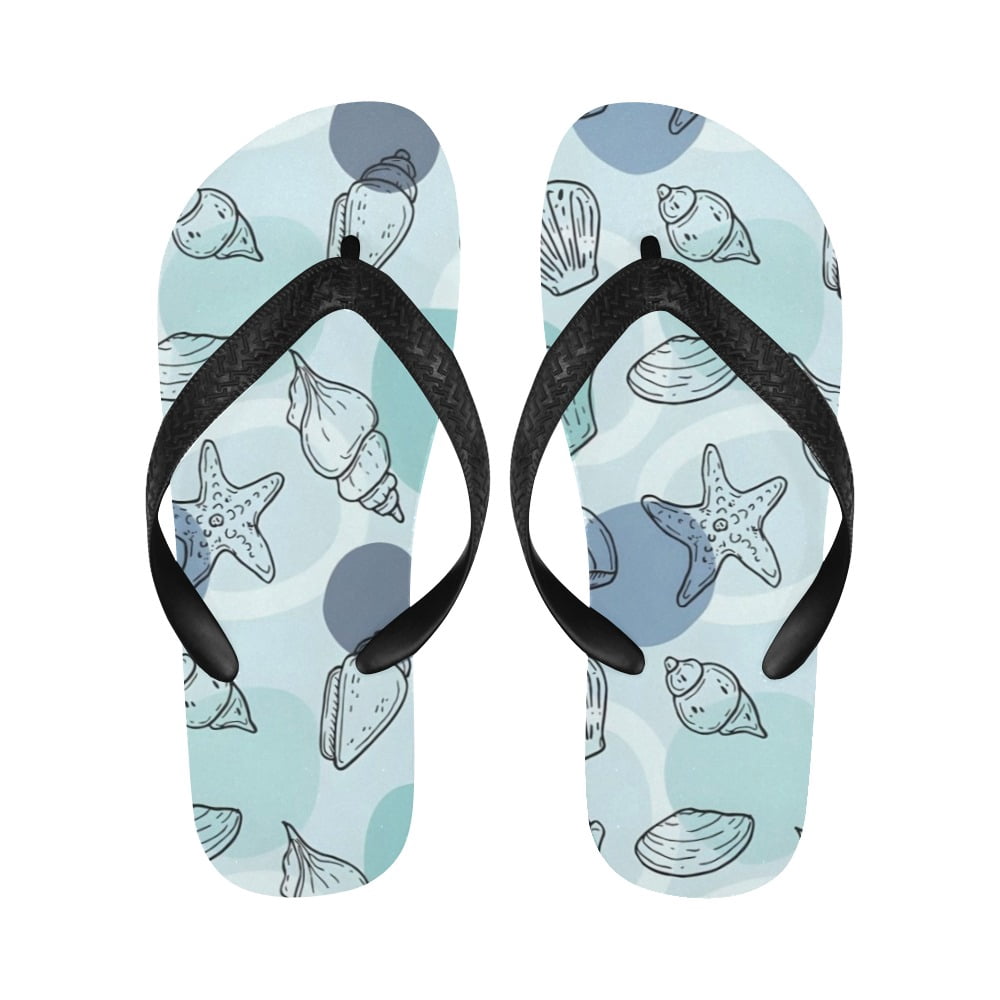 Unisex Flip Flops - Summer Beach Sandals - Barnacle - S=W7/W8=M6/M7