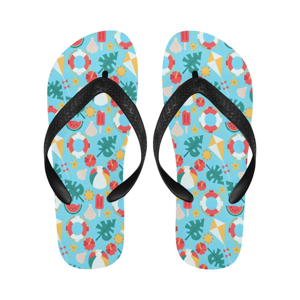 Unisex Flip Flops - Summer Beach Sandals - Beach - S=W7/W8=M6/M7