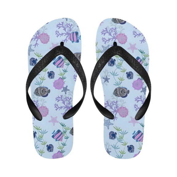 Unisex Flip Flops - Summer Beach Sandals - Blue Angels - XL=W13/W14=M12/M13