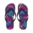 thumbnail image 1 of Unisex Flip Flops - Summer Beach Sandals - Fuchsia Splash - L=W11/W12=M10/M11, 1 of 3