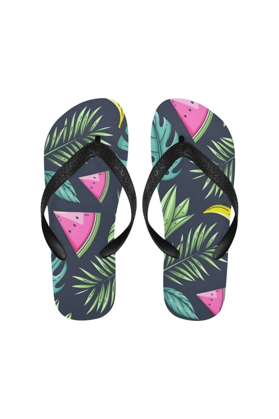 Unisex Flip Flops - Summer Beach Sandals - Jungle - M=W9/W10=M8/M9