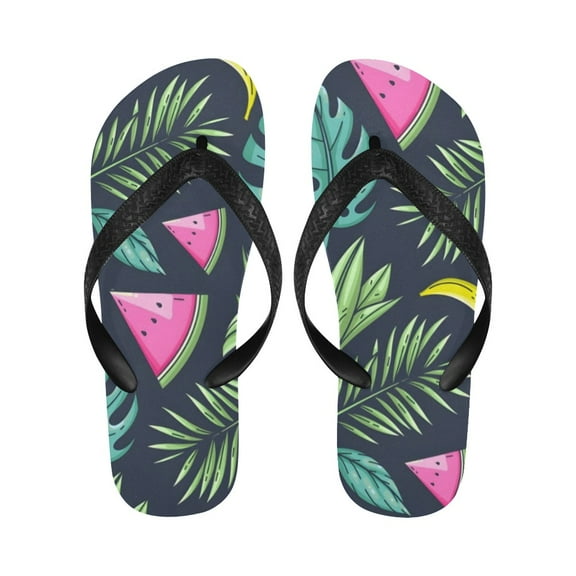 Unisex Flip Flops - Summer Beach Sandals - Jungle - S=W7/W8=M6/M7