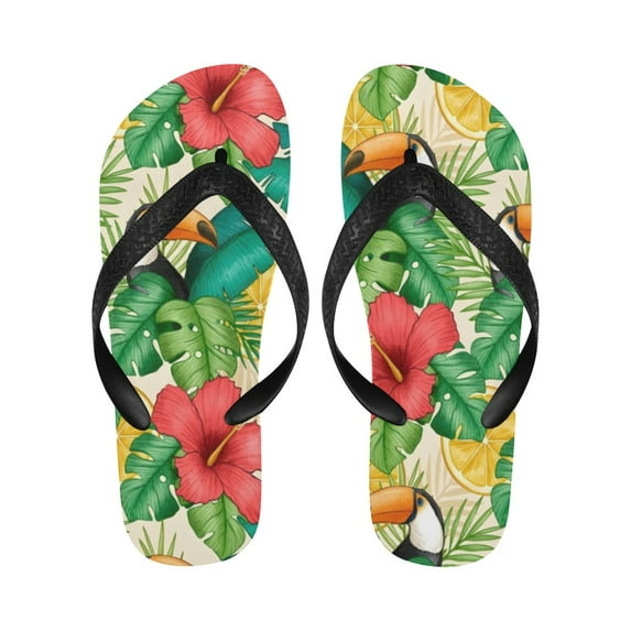 Unisex Flip Flops - Summer Beach Sandals - ThreeCans - XL=W13/W14=M12/M13