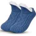 thumbnail image 1 of Unisex Fluffy Fuzzy Warm Slipper Socks for Men Women, Thick Fleece Lined Non-Slip Socks Indoor Floor, 1 of 6