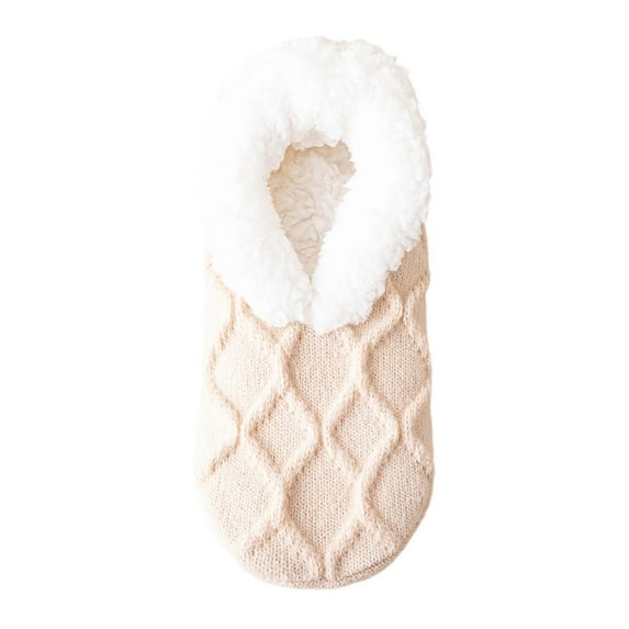 Unisex Fluffy Fuzzy Warm Slipper Socks for Men Women, Thick Lined Thick Warm Non- Socks Indoor Floor Short Socks