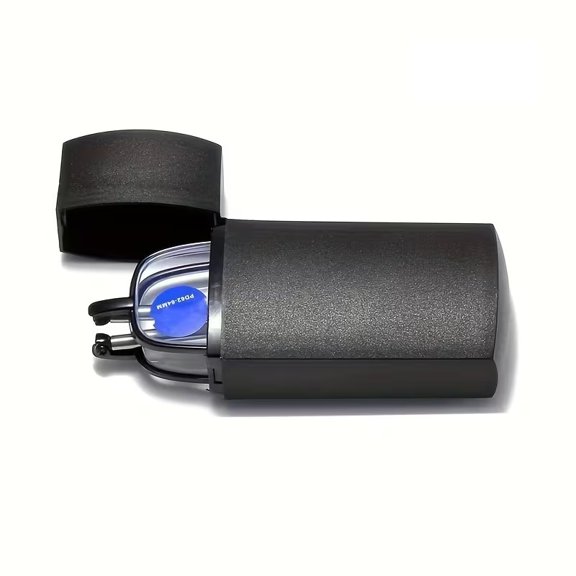Unisex Foldable Reading Glasses with Antenna Frame Compact Lighter Case Design for Men & Women, Portable Vision Aid for Travel & Daily Use