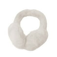 thumbnail image 1 of Unisex Foldable Winter Earmuffs, Warm Faux Fur Ear Protection for Cold Weather, Soft Plush Ear Warmers for Outdoor Activities, Compact Foldable Ear Muffs for Men and Women White, 1 of 4