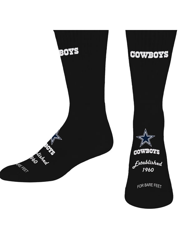 Unisex For Bare Feet Black Dallas Cowboys Established Crew Socks
