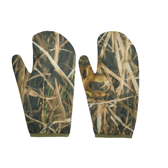 Unisex Four-Finger Outdoor Gloves Camo Design Breathable Mosquito Proof for Hiking Camping and Fishing Mint Green