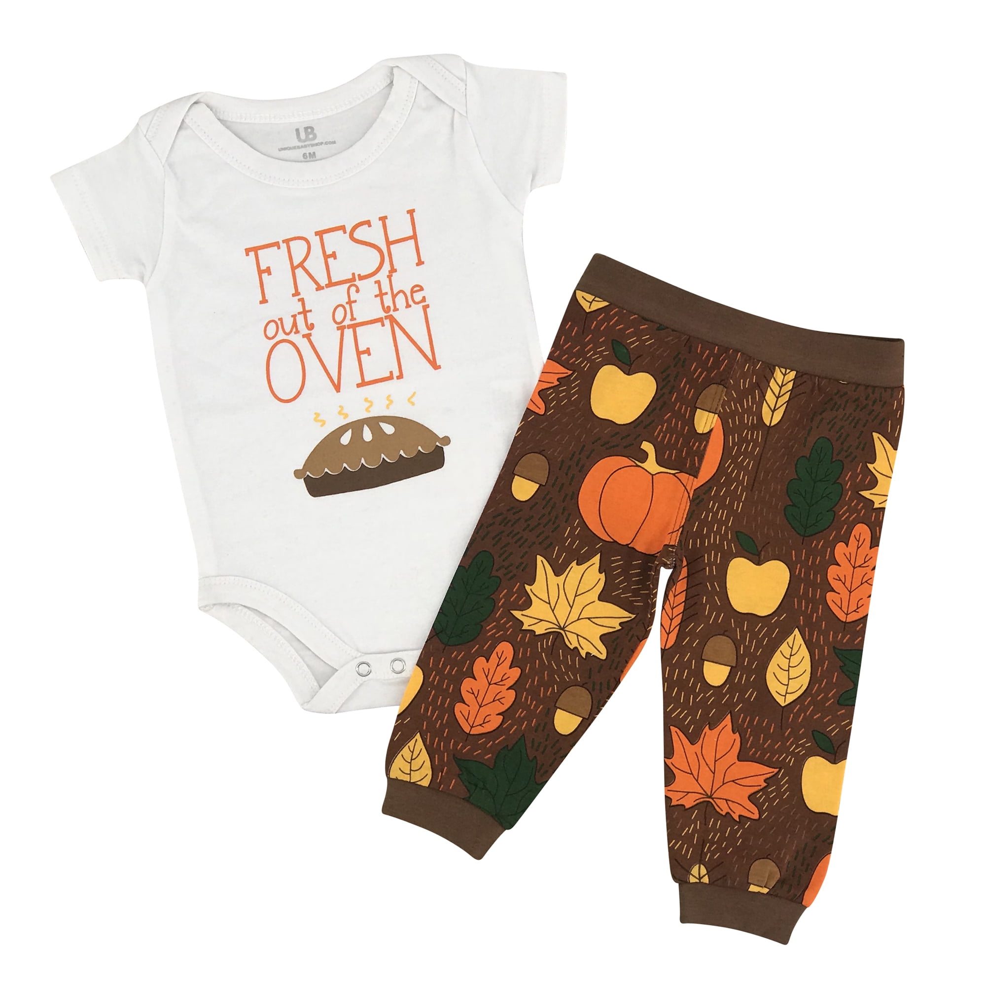 Unisex Fresh Out of The Oven 1st Thanksgiving Outfit Newborn Walmart