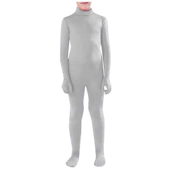 Unisex Full Body Jumpsuit Stretch Bodysuit Turtleneck Zentai Suit for Party and Stage Performance