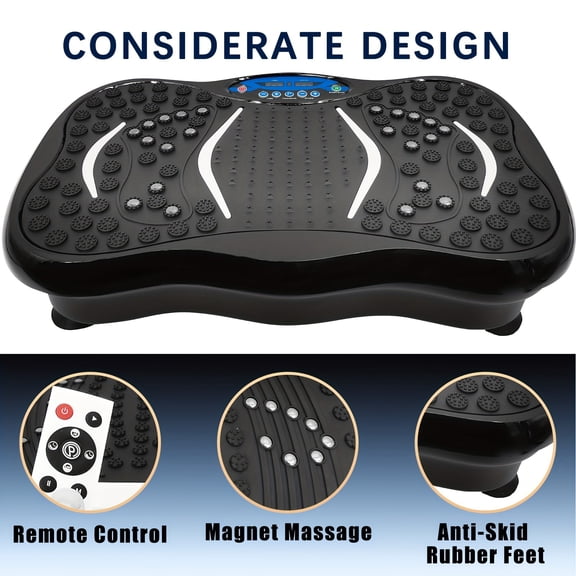 Unisex Full Body Vibration Plate Shaker - Platform Exercise Power Waver, Stand Shake Board Gym Equipment for Women & Men