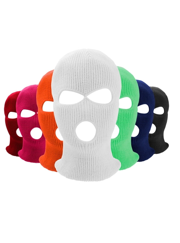 2 Hole Full Face Ski Mask Balaclava – Winter Tactical Beanie Hood For Cold Weather